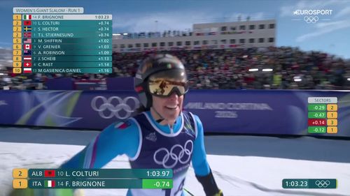 Brignone semplicemente divina: la prima manche del gigante è un capolavoro, rivivilo