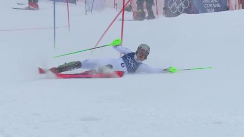 Aus und vorbei! Pinheiro Braathen stürzt im Slalom