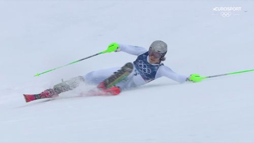 Braathen va giù in slalom, ma stava dominando: riguarda la caduta