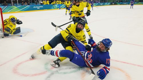 Watch: Huge collision raises tempers between Sweden and US