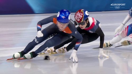 Xandra Velzeboer gaat door met waar ze mee gebleven was en wint de kwartfinale 1.000 meter