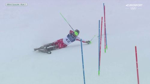 Michał Jasiczek nie ukończył slalomu na zimowych igrzyskach olimpijskich 2026 Mediolan - Cortina