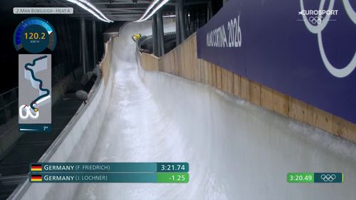 Volledig Duits podium op de tweemansbob - Historische tiende plek voor Wesselink en Franjic