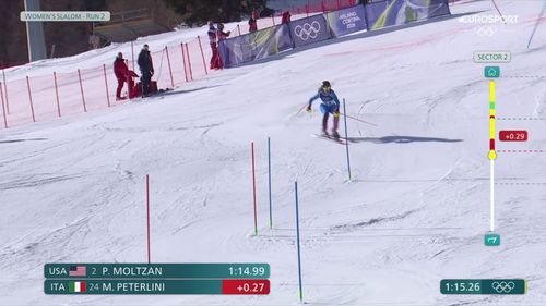 Gran rimonta di Peterlini: la sua seconda manche in slalom