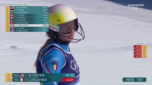 Della Mea costretta a rimontare: prima manche dello slalom non brillante, rivivila