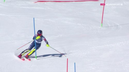 Shiffrin w 1. przejeździe slalomu na IO Mediolan - Cortina 2026