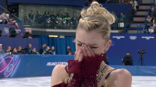 Az amerikai műkoris belehibázott a rövidprogramjába, nem bírta visszafogni a könnyeit Amber Glenn