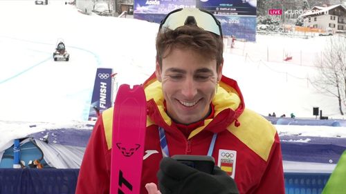 Oriol Cardona, emocionadísimo al ver la reacción de su novia a su oro: "Sin ella no estaría aquí"