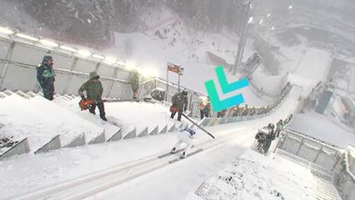 Watch: Snow blower chaos as ski jumper HIT while descending hill