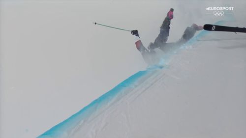 Upadek Goeppera w finale half-pipe na IO Mediolan - Cortina 2026