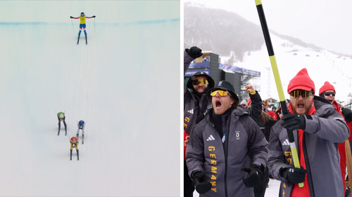 Komplette Ekstase! DSV-Skicrosser stürmen Innenraum bei Maier-Gold