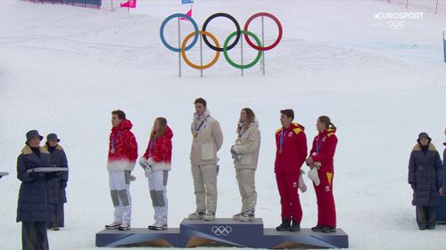 Elle est belle la première Marseillaise aux JO pour le ski alpinisme ! 