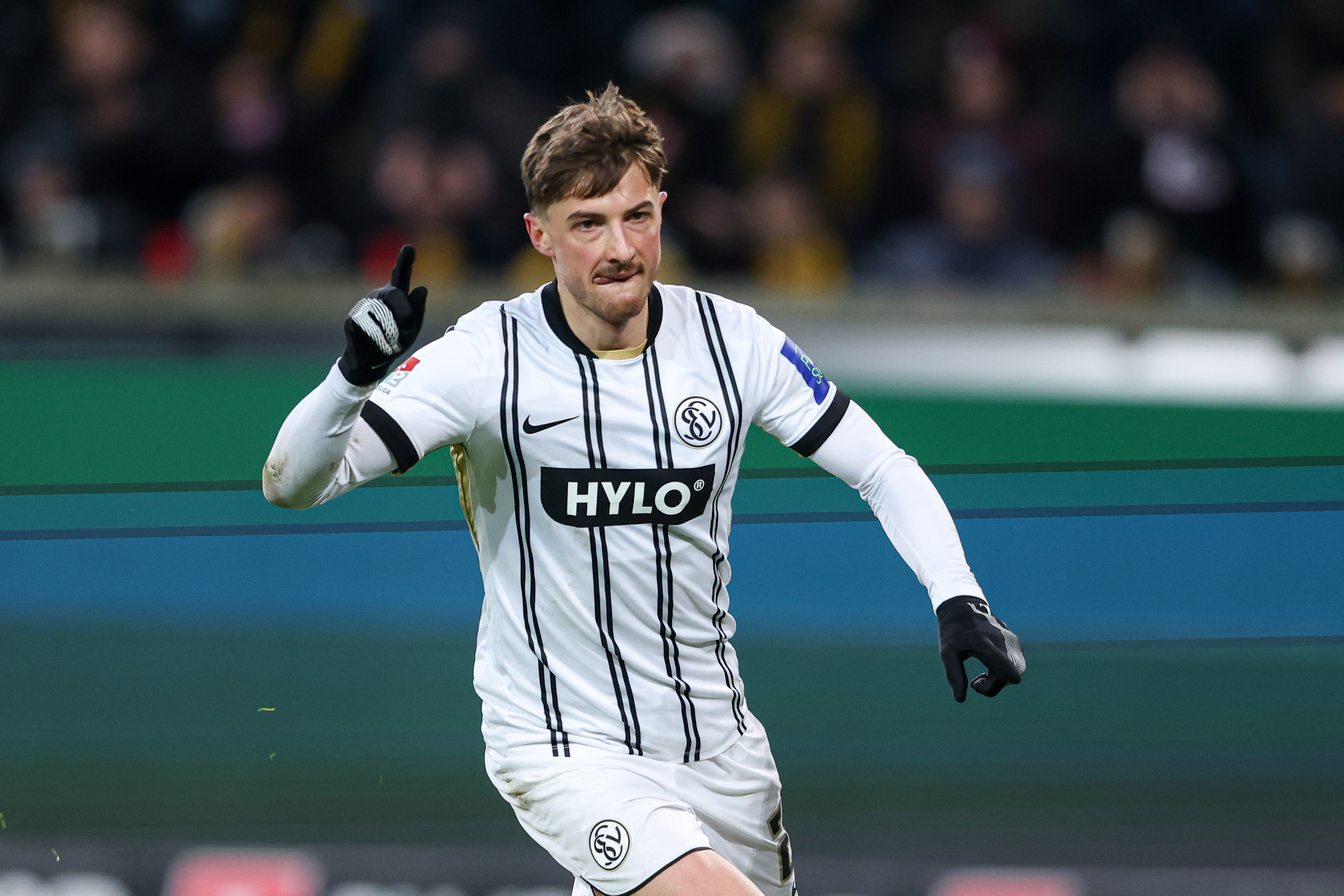 Lukas Petkov erzielte zwei Tore für die SV Elversberg.