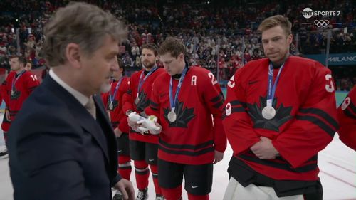 Watch Canada player's confused reaction at receiving stuffed toy as prize