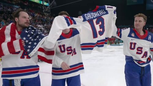 Große Geste: US-Team gedenkt im größtem Jubel verstorbenem Gaudreau