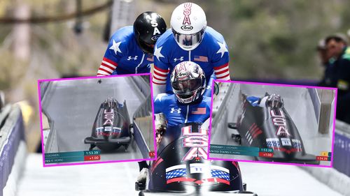 Watch: Horror start for USA bobsleigh team as they slam into wall TWICE