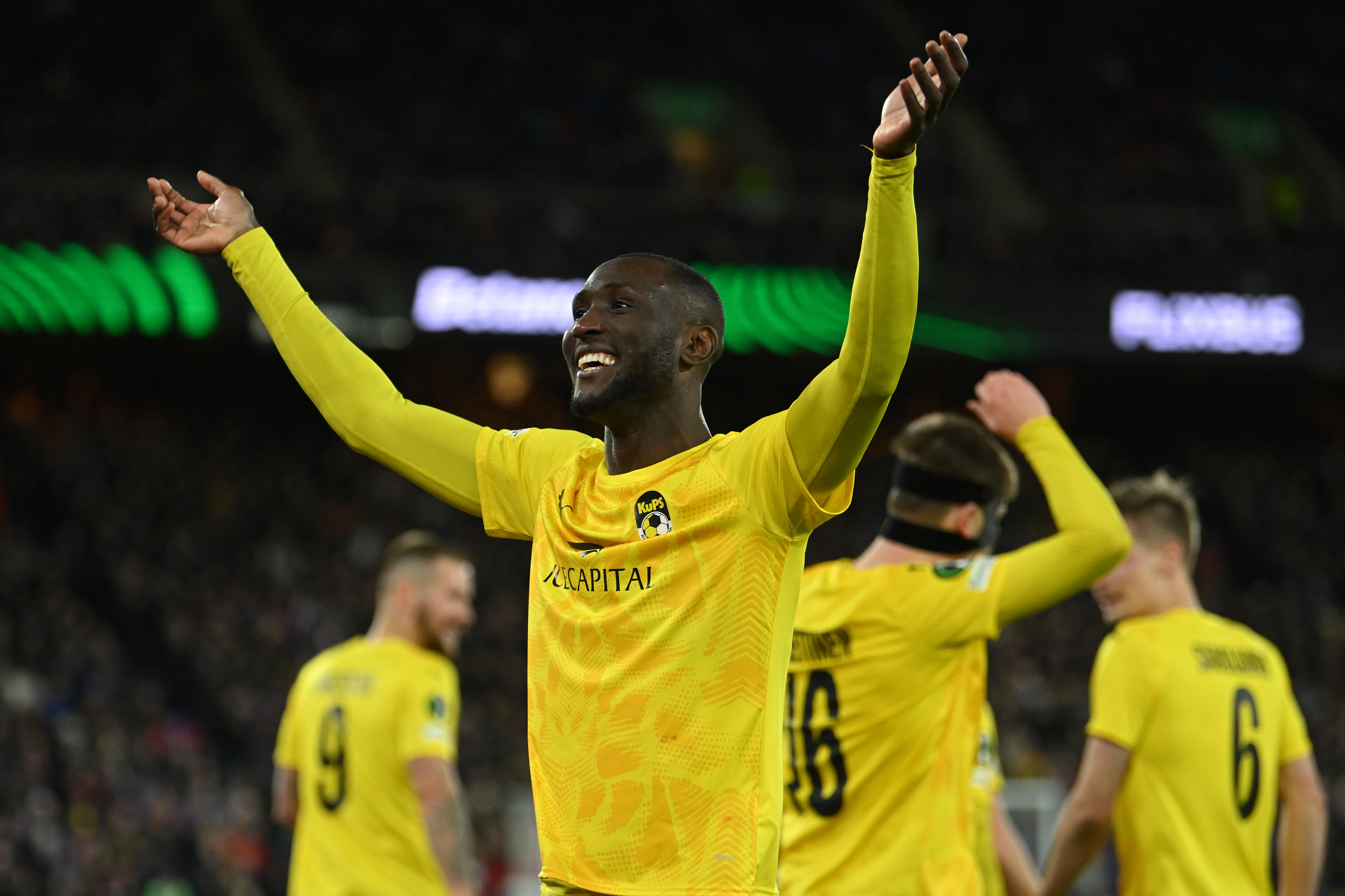 Ibrahim Cisse, după ce a marcat în poarta lui Crystal Palace în Conference League