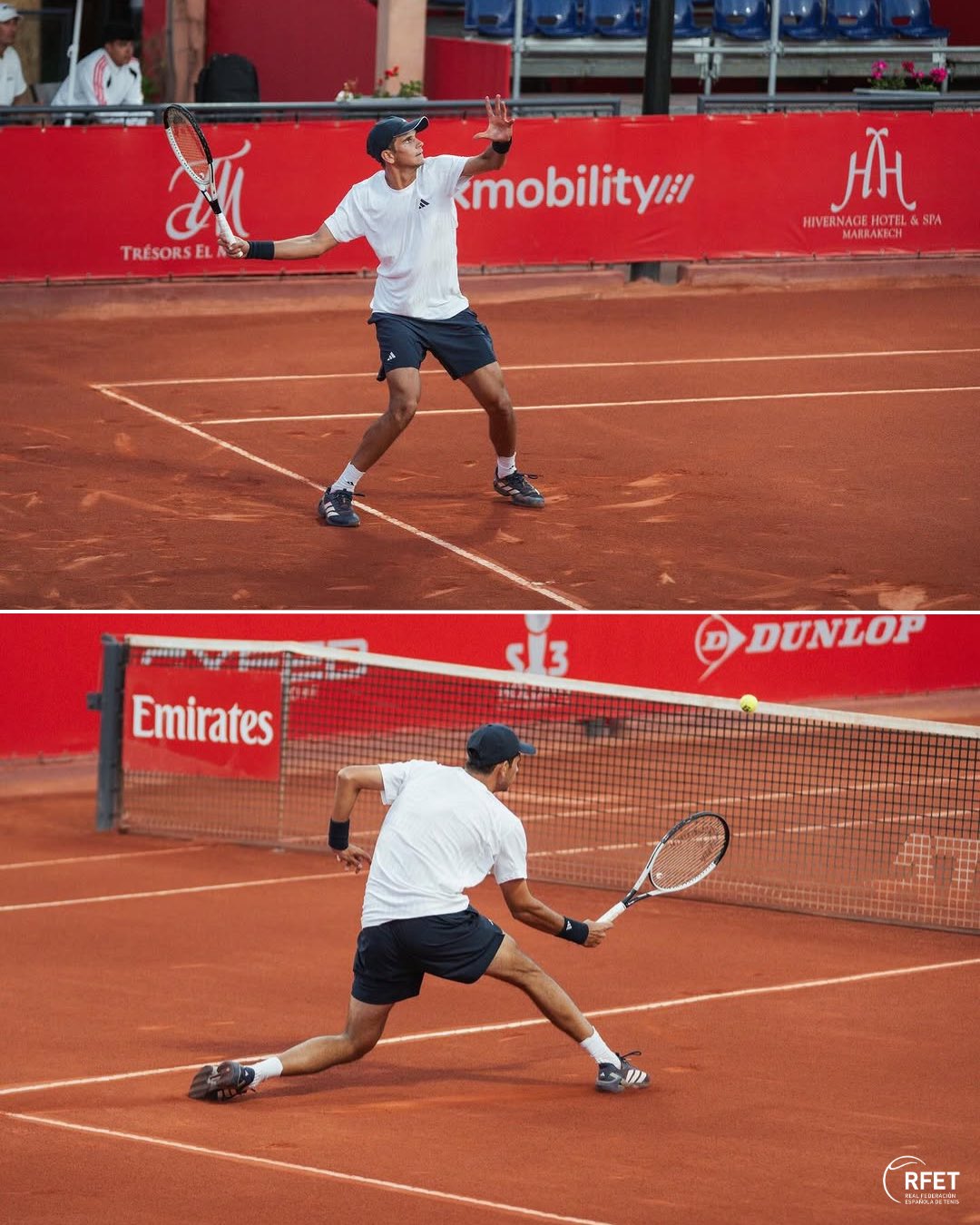 Rafael Jódar golpeando de revés