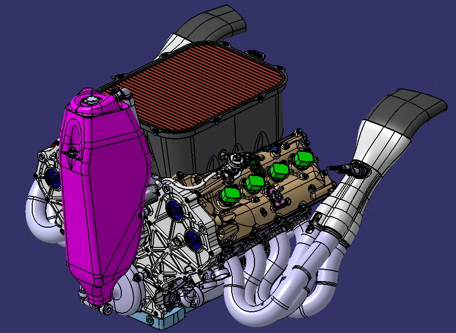 A Ford 5,4 literes V8-as Coyote-motorja