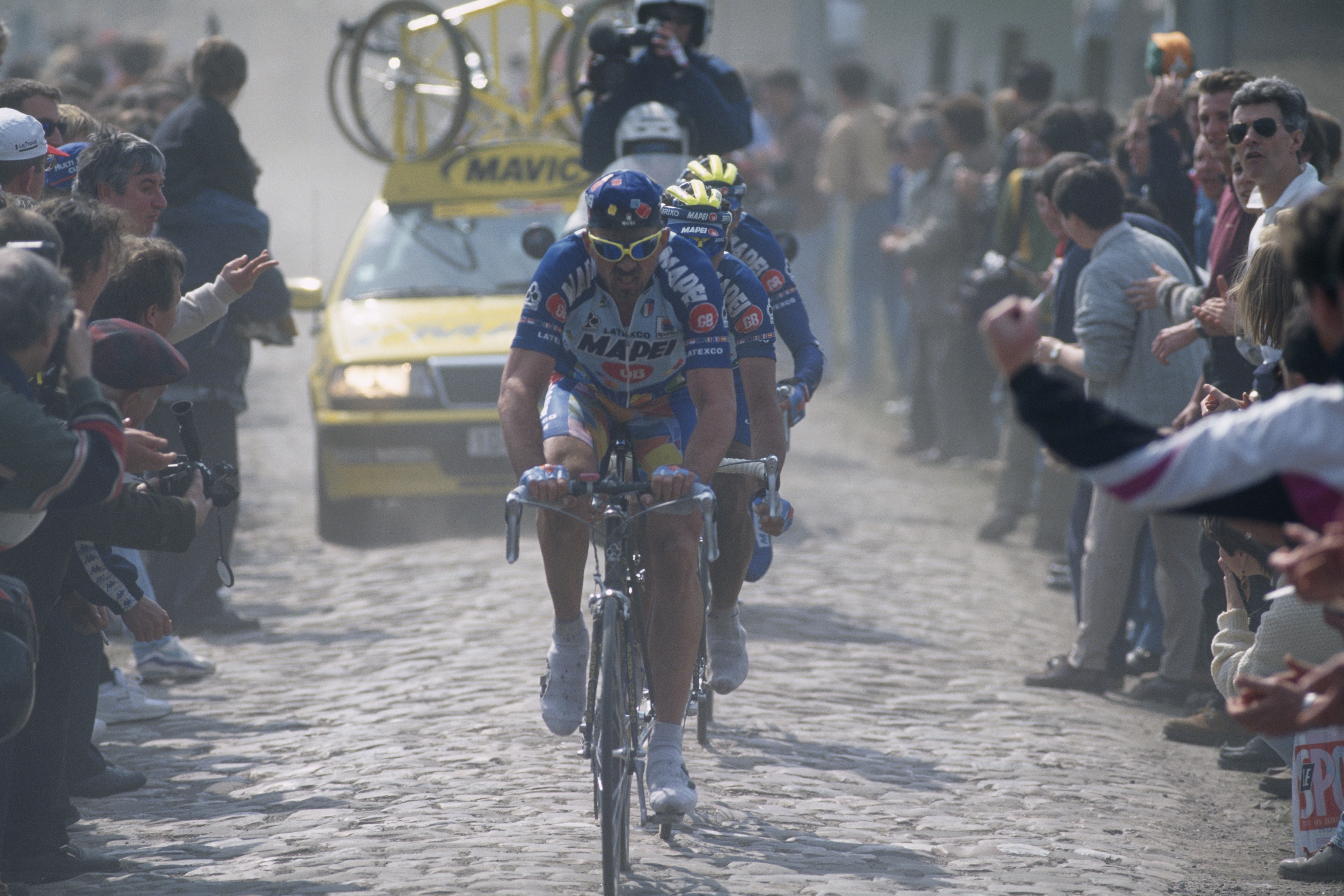 A Mapei az 1996-os Roubaix-n.