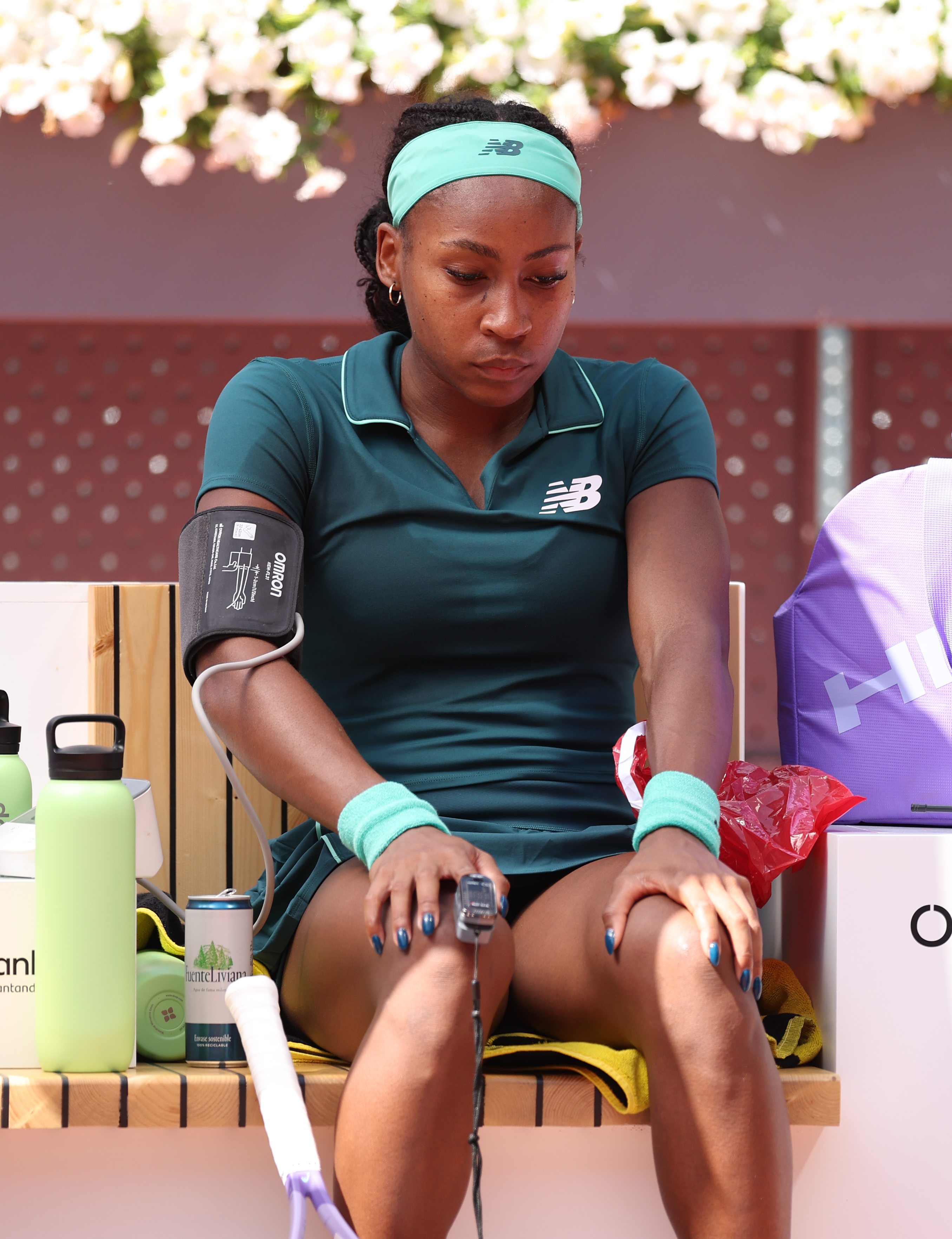 Coco Gauff wurde im Match medizinisch untersucht.