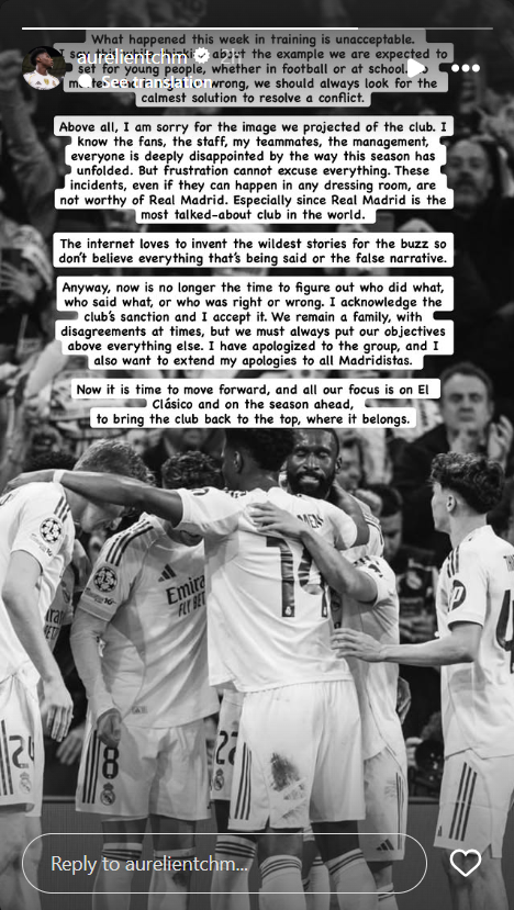 reacția lui Aurelien Tchouameni după conflictul cu Valverde