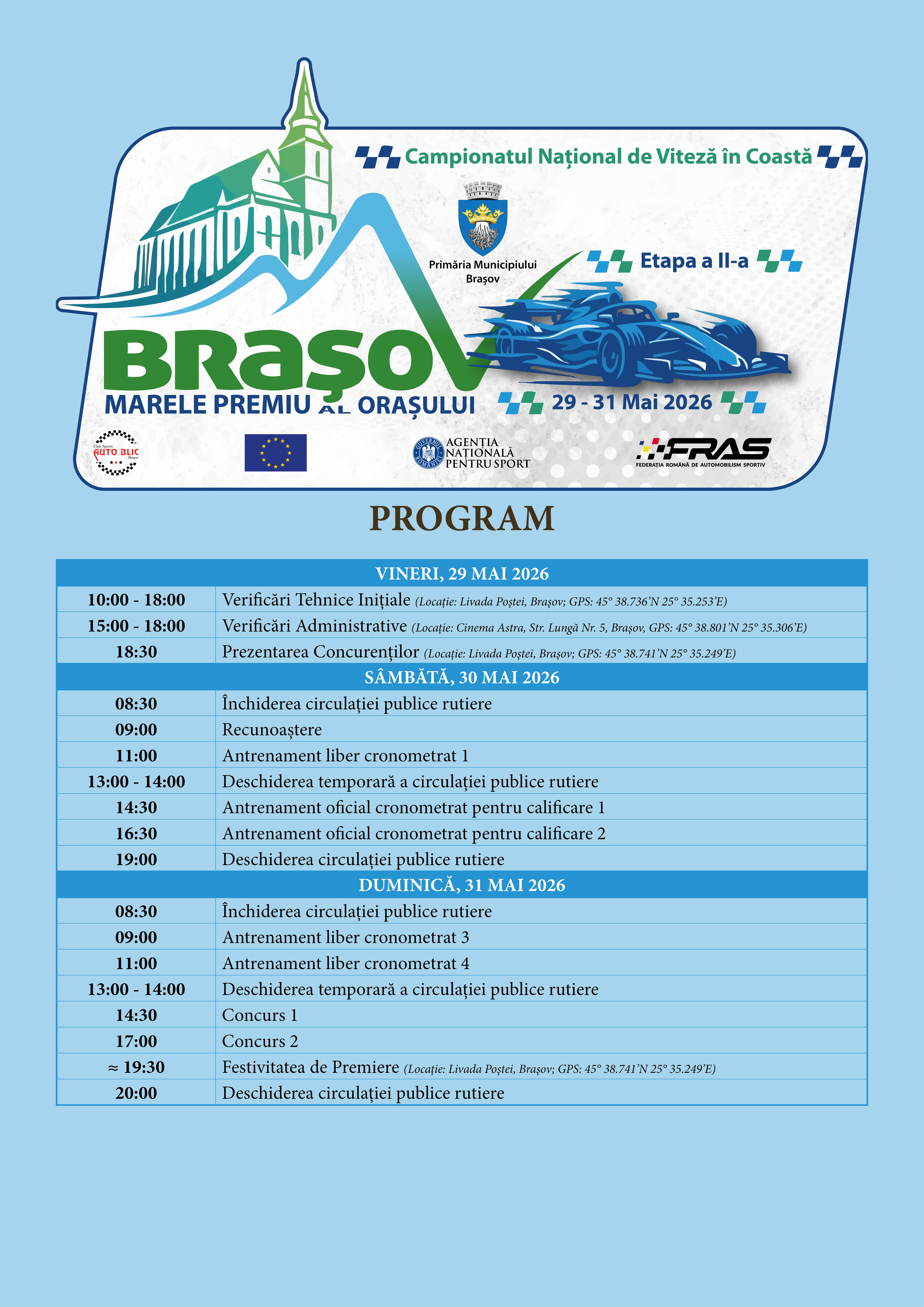 Programul Marelui Premiu al Brașovului