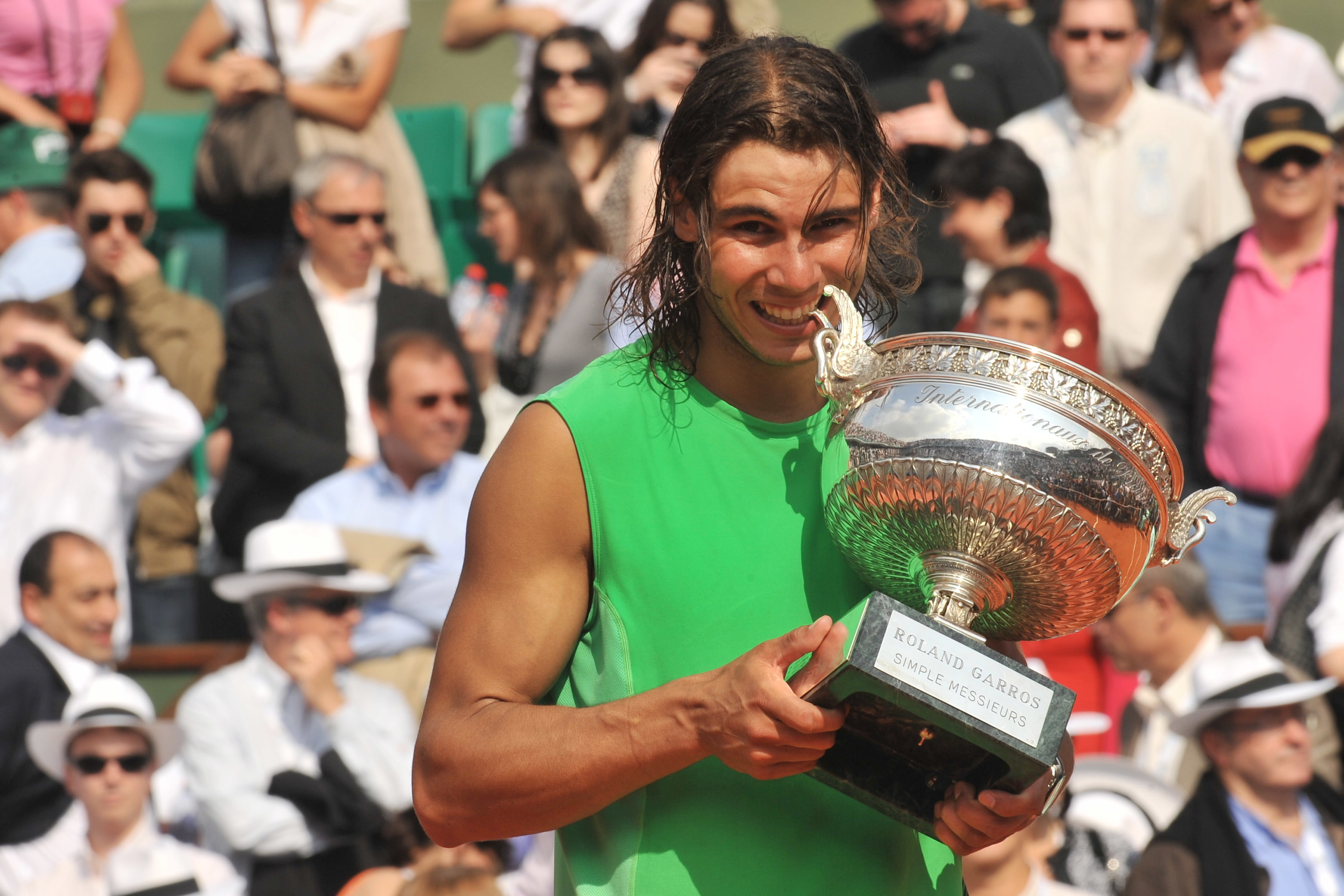 Rafael Nadal gewann die French Open von 2005 bis 2008 viermal in Folge