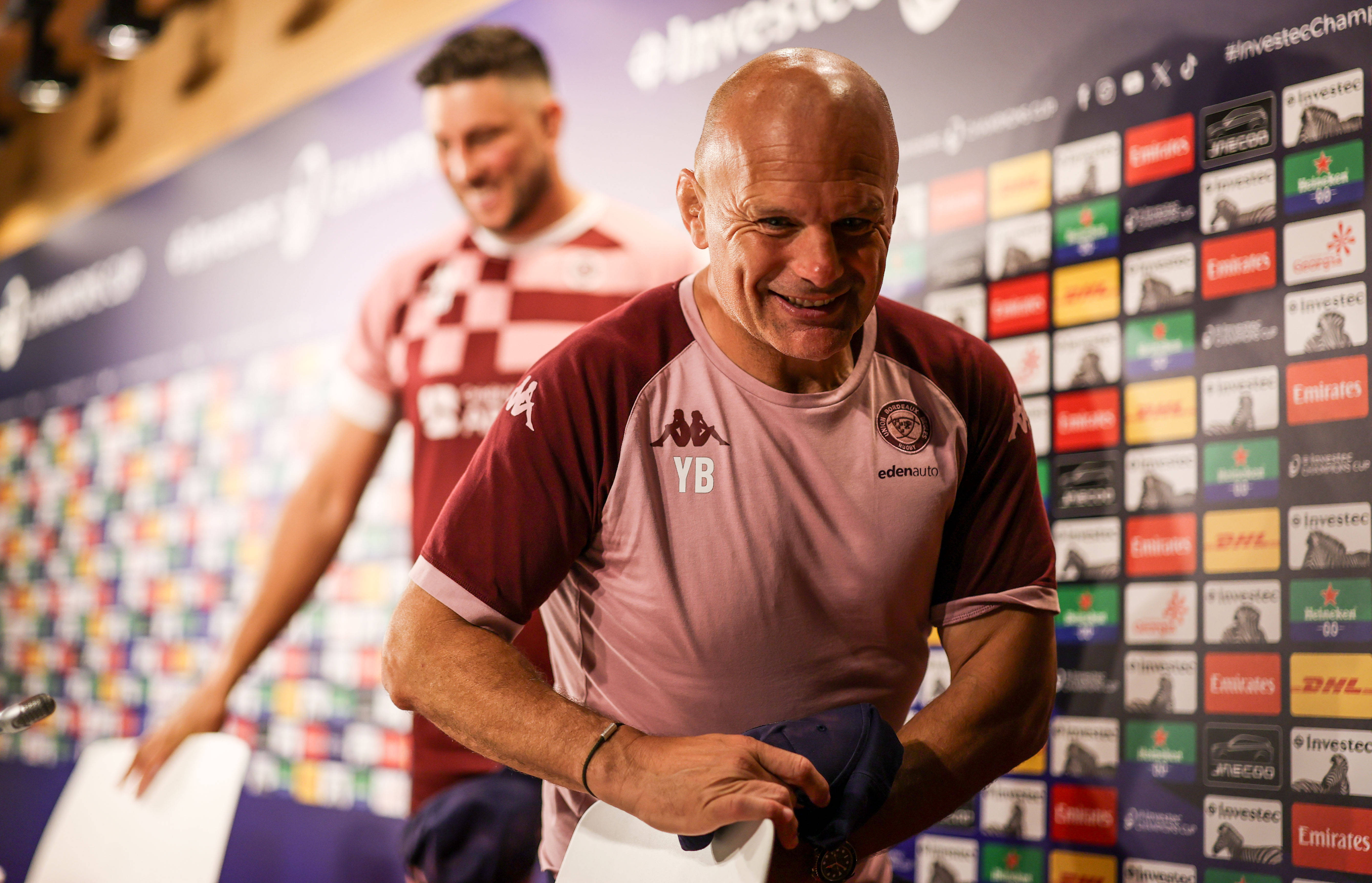Le sourire de Yannick Bru, à la veille de la finale de Champions Cup