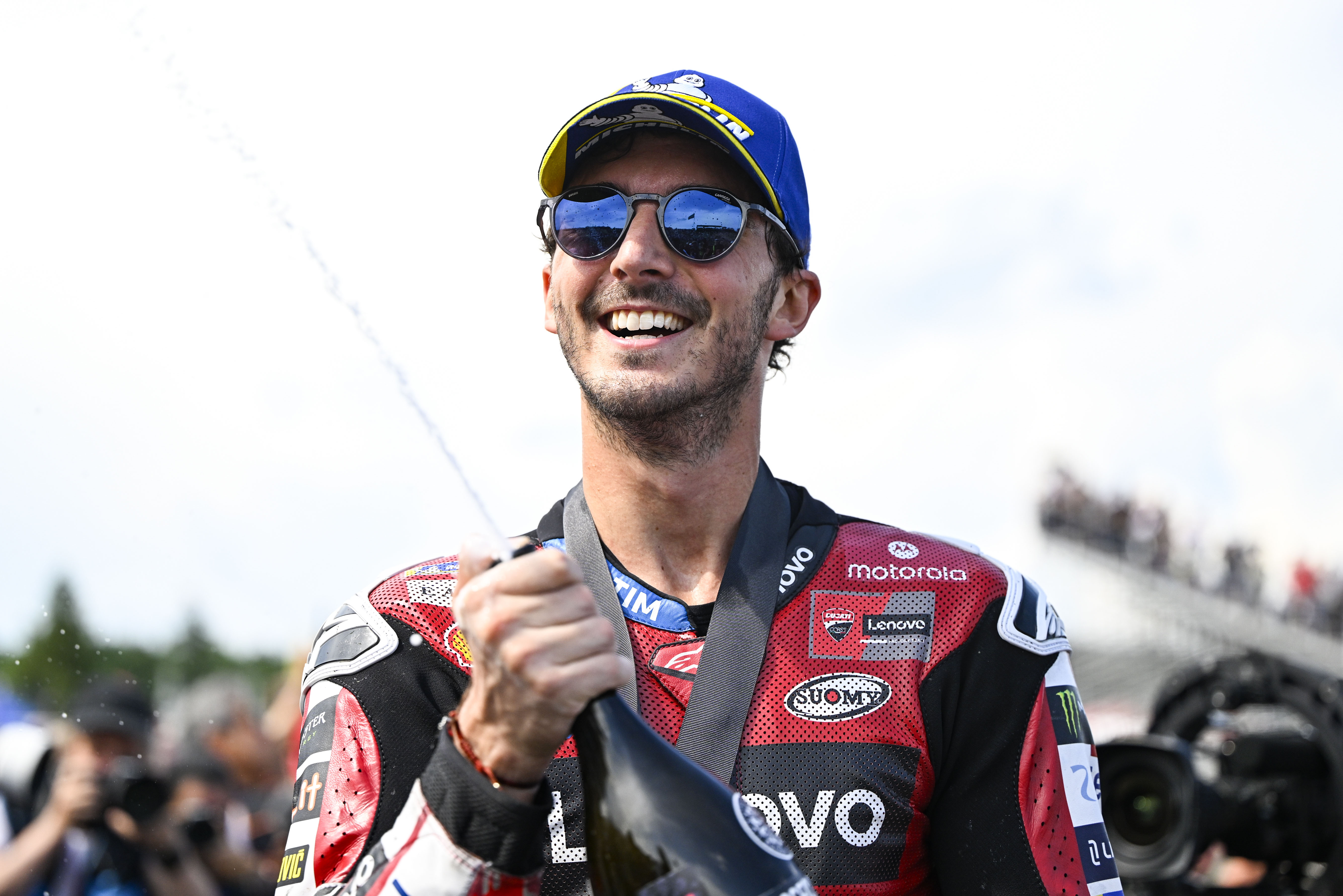 Bagnaia battles to Grand Prix Czechia Sprint win, Bezzecchi crashes out