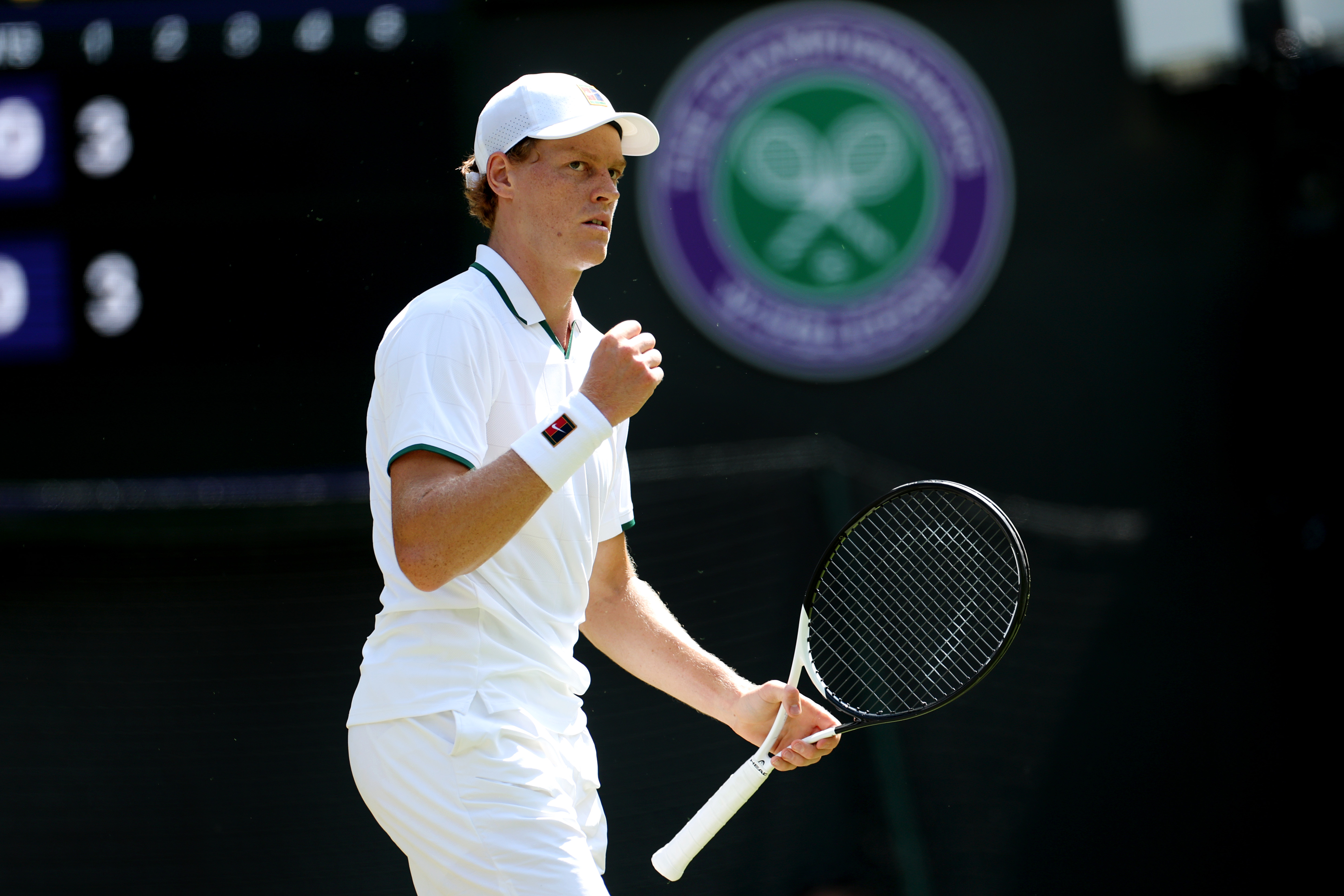 Defending champion Jannik Sinner defeats Jenson Brooksby in straight sets to reach the round of 16 at Wimbledon 2026