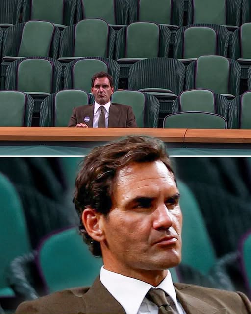 Roger Federer egyedül a páholyban - Patrick Mouratoglou posztja
