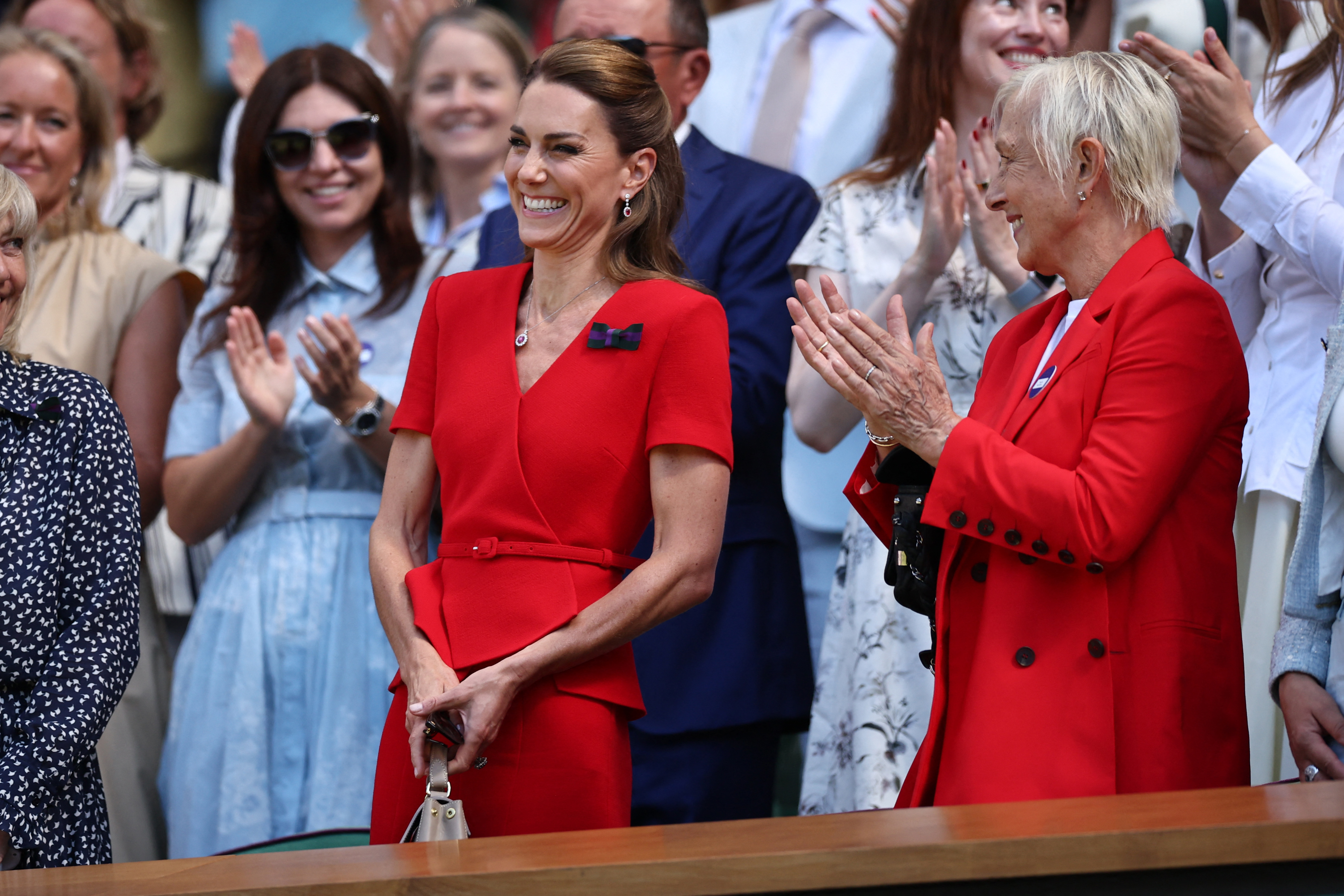 Simona Halep a fost surprinsă la Wimbledon alături de Catherine, Prințesa de Wales, dar și fostele campioane Maria Sharapova și Petra Kvitova