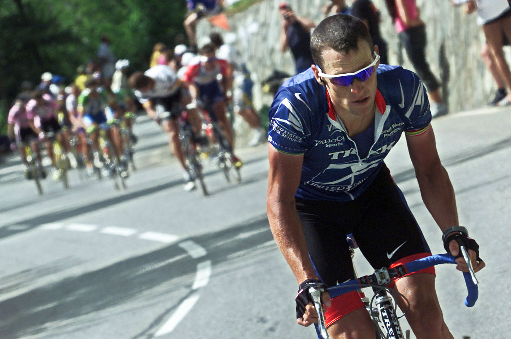 Armstrong 2002-ben a legendás támadása után.