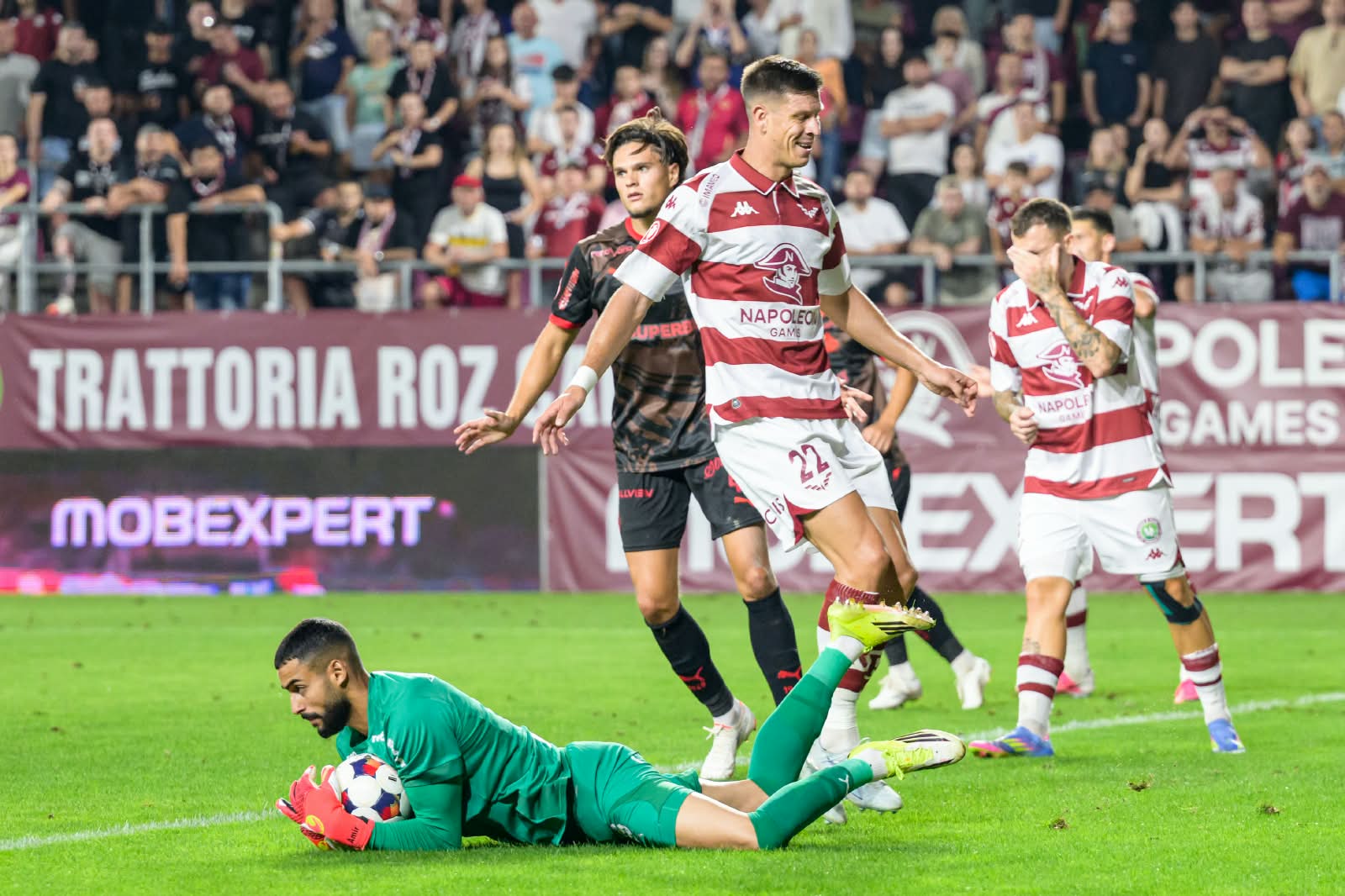Alaa Bellaarouch, în Rapid - Dinamo. Sursa foto: Dan Andrei Panaitescu, DAP creative.sport |