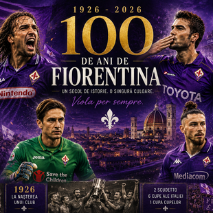 100 de ani de Fiorentina: povestea „Viola”, Batistuta, Mutu și Craiova Maxima care a amuțit Florența