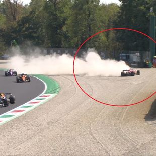 Charles Leclerc, accident violent la Monza! Steagul roșu a fost instalat imediat