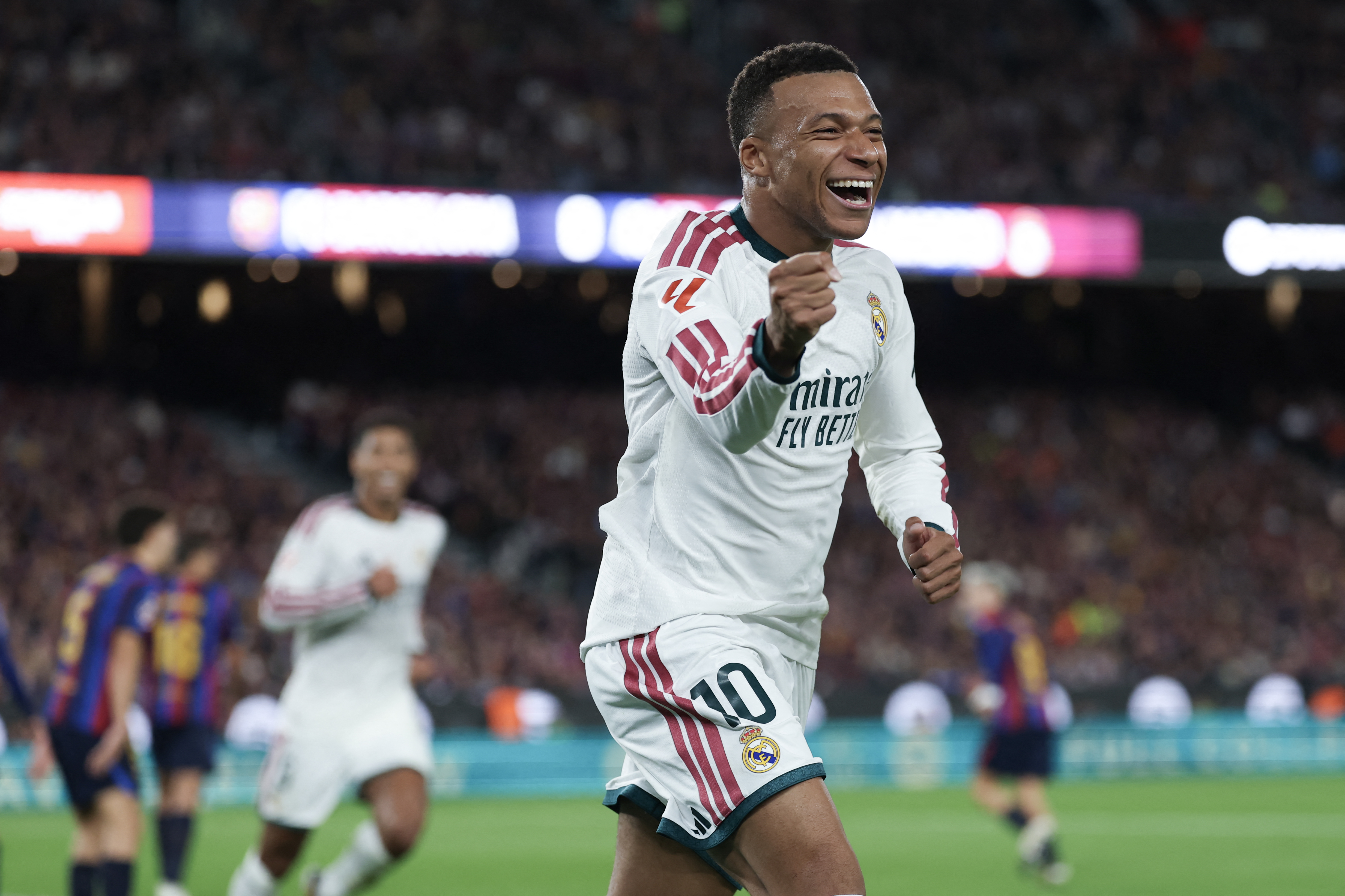 Real Madrid lead Barcelona 1-0 at Camp Nou as Mbappe scores