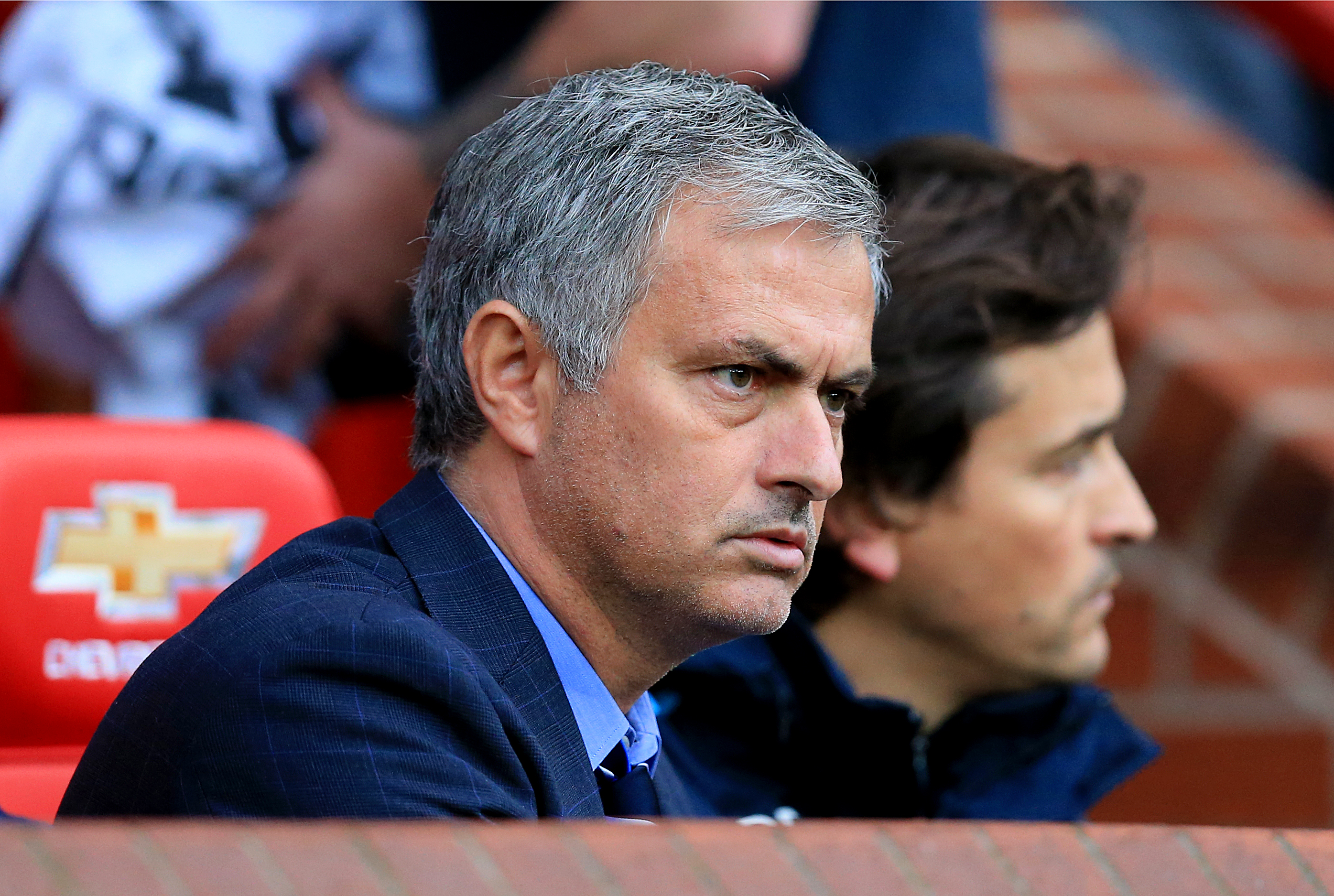 Chelsea manager Jose Mourinho before the game