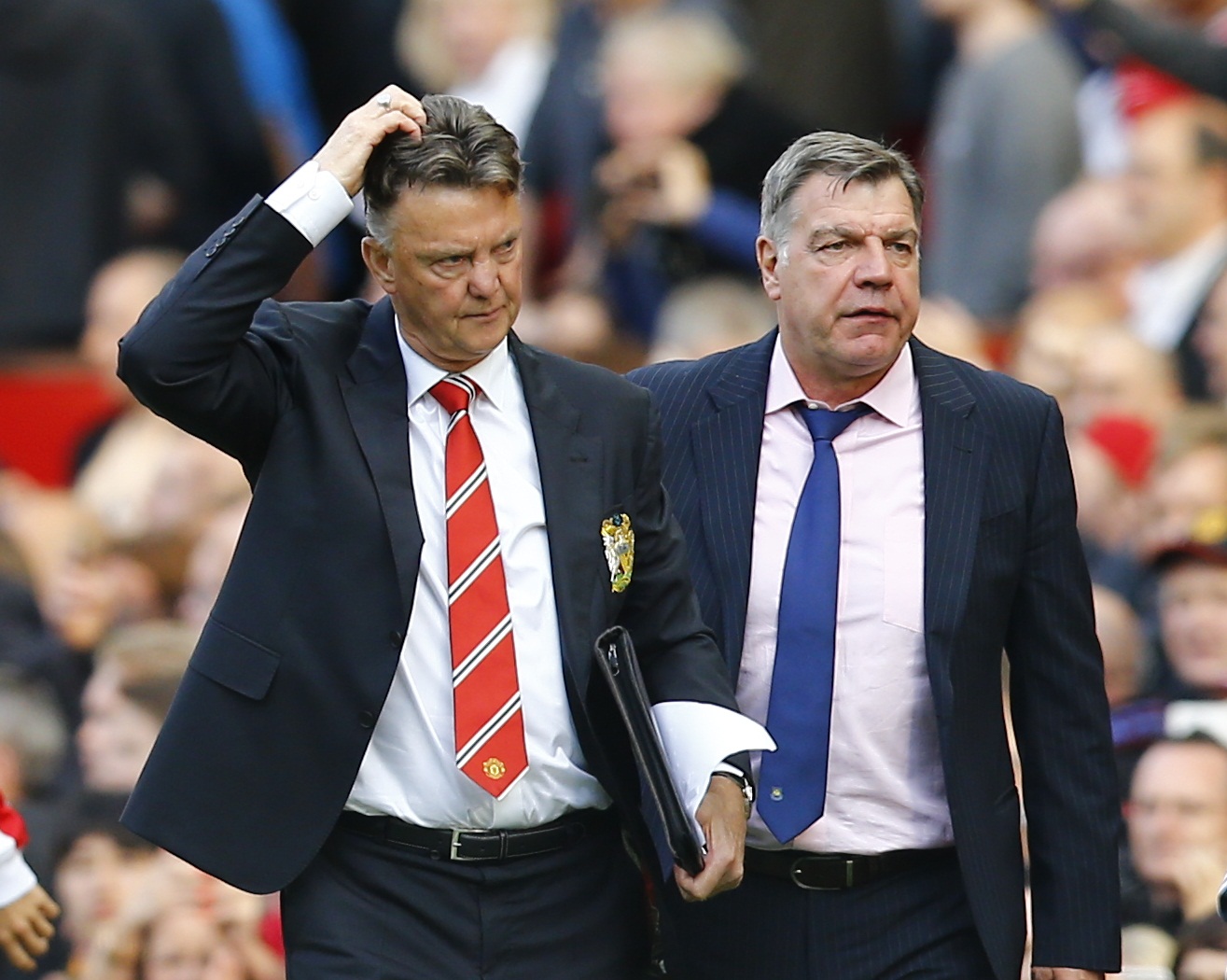 Sam Allardyce's long-ball jibe got under the skin of Louis van Gaal