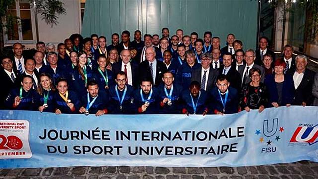French 2017 SU Medalists celebrated at the Ministry of Sports & MAIF